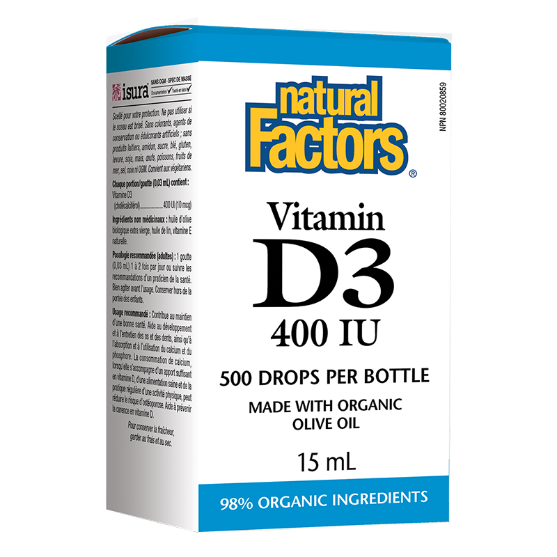 Витамин D3 - Vitamin D3, 400 IU x 15 ml/ 500 дози - Image 2