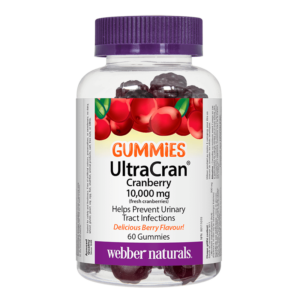 UltraCran Cranberry 10000 mg (fresh cranberries) - Червена боровинка гъми, 60 желирани таблетки