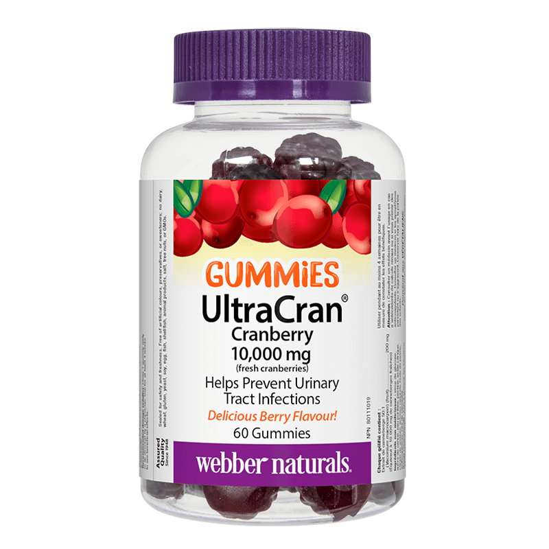 UltraCran Cranberry 10000 mg (fresh cranberries) - Червена боровинка гъми, 60 желирани таблетки