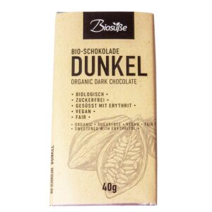 Тъмен шоколад Био, (без захар), 40 g