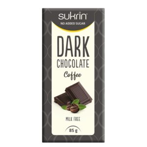 Черен шоколад с кафе (без захар), 85 g