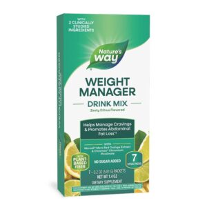 Формула за контрол на апетита, теглото и коремните мазнини - Weight Manager - 7 сашета, с вкус на цитрусови плодове