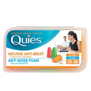 Тапи за уши за възрастни от мека полиуретанова пяна 35 dB за еднократна употреба, 3 чифта