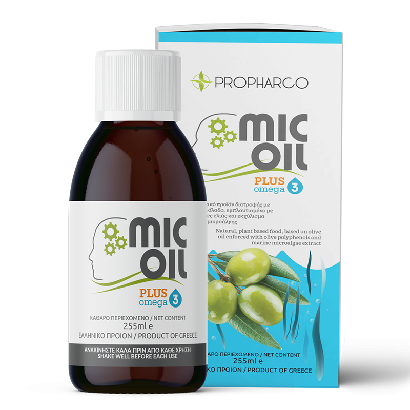 Високофенолен зехтин екстра върджин + масло от водорасли - Сърдечносъдово и неврологично здраве, 255 ml