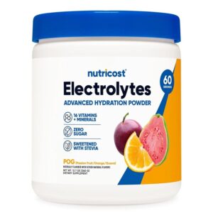 Електролитен баланс - Electrolytes Advanced Hydration, 360 g прах, с вкус на маракуя, портокал и гуава