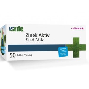 Цинк 7.5 mg + Витамин A 750 µg – Силен имунитет, красива кожа и добро зрение, 50 таблетки