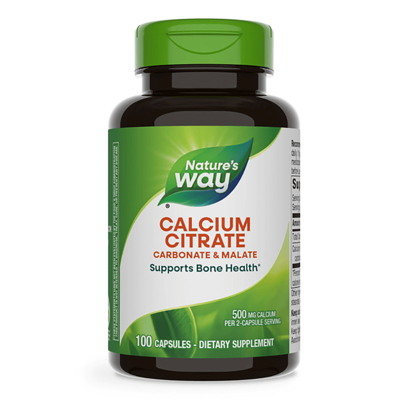 Високоусвоим калций (цитрат, карбонат, малат) - Кости, зъби и мускулна функция, 250 mg, 100 капсули