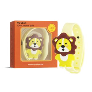 Репелентна гривна „Лъвче“ за деца – Натурална защита от комари с етерични масла