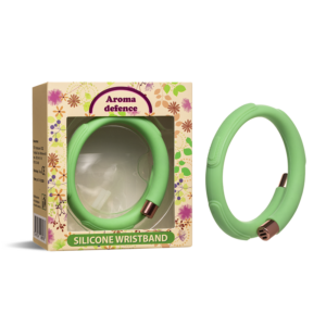 Гривна "Aroma Defence" с 3 активни пълнителя - Репелент с аромат на цитронела, здравец и мента