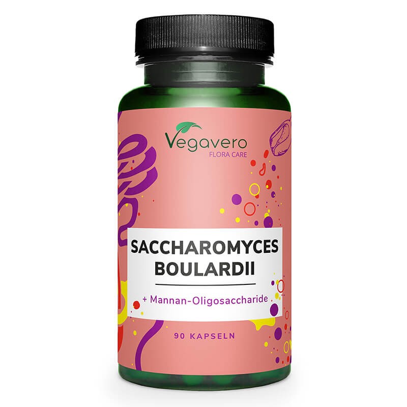 Пробиотик Сахаромицес боларди (Saccharomyces Boulardii) + Мананови олигозахариди (Mannan-Oligosaccharide (MOS)), 90 капсули