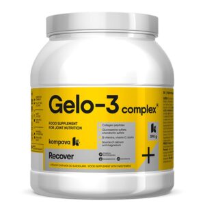 Колагенови пептиди 16 g + Глюкозамин 1000 mg + Хондроитин 400 mg – За стави, хрущяли и кости, Gelo-3 complex, 390 g прах
